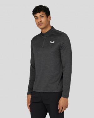 Castore Active Long Sleeve Marl Quarter Zip Gunmetal | VPRQ36749