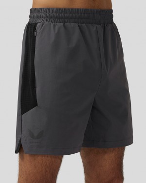 Castore Apex 6” Woven Shorts Gunmetal | XSBT79231