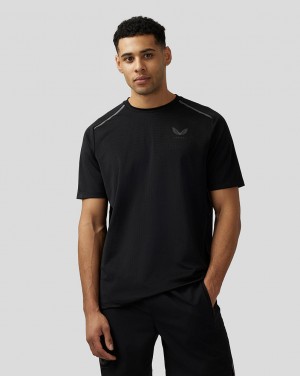 Castore Apex Aeromesh T-Shirt Pretas | ZJMN43258