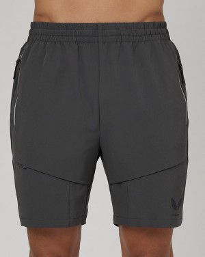 Castore Flex Woven Cargo Shorts Gunmetal | DJZR96827