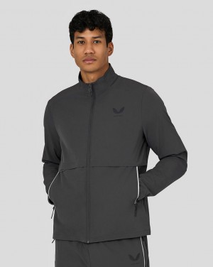 Castore Flex Woven Jacket Gunmetal | UFKZ90876