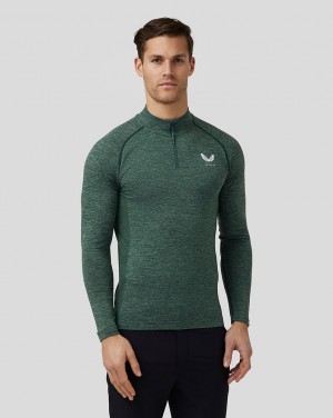 Castore Golf Body Mapped Seamless Quarter Zip Top Cinzentas | SWZY51264