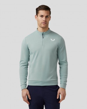 Castore Golf Club Classic Quarter Zip Top Azuis | EFJG47621