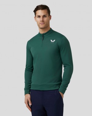 Castore Golf Club Classic Quarter Zip Top Verdes | XALS81726