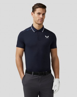 Castore Golf Tech Polo Azul Marinho | GKOW47932