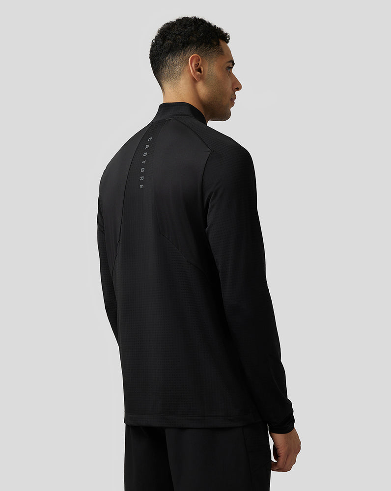 Castore Apex Aeromesh Quarter Zip Pretas | IQPH37806