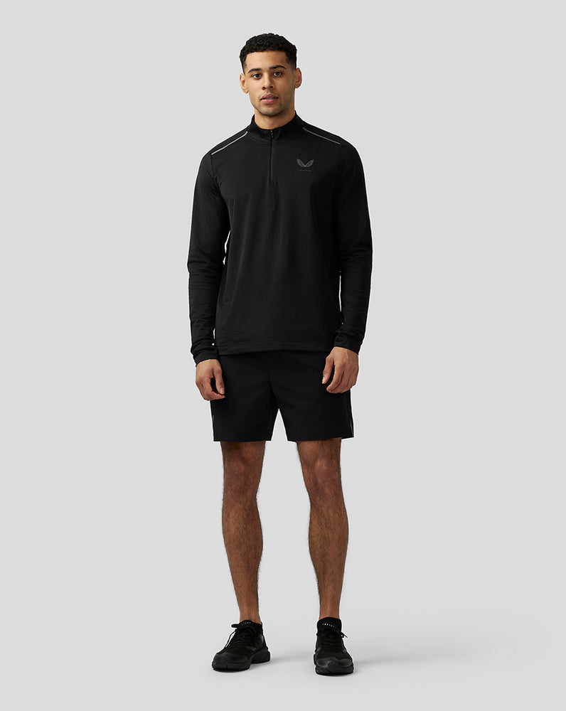 Castore Apex Aeromesh Quarter Zip Pretas | IQPH37806