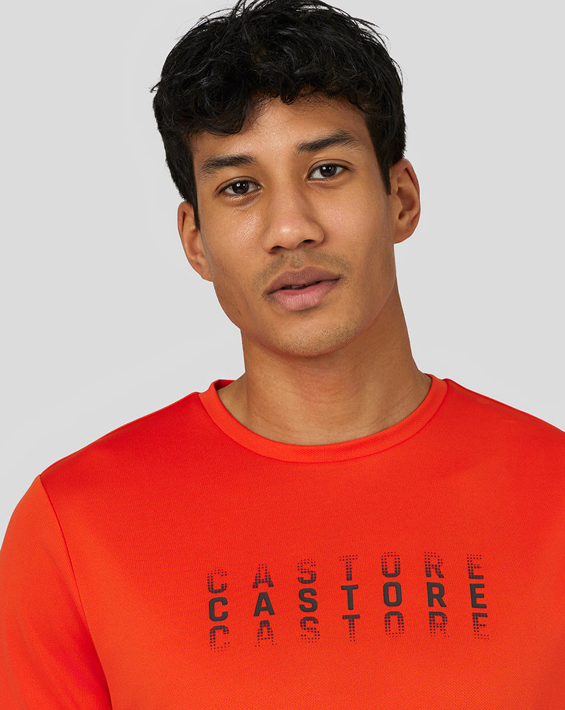 Castore Flow Short Sleeve Graphic T-Shirt Laranja Escuro | ZFBK96205