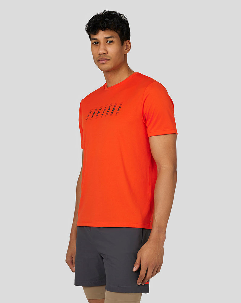 Castore Flow Short Sleeve Graphic T-Shirt Laranja Escuro | ZFBK96205