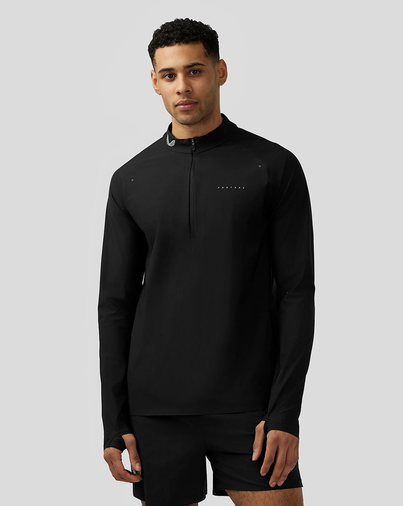 Castore Zone Ventilation Quarter Zip Pretas | BEXW90143